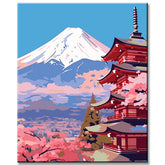 Fujiyama Japan Paint by Numbers